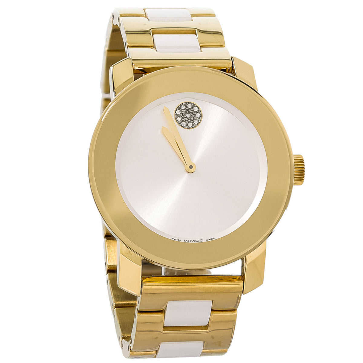 Movado Bold Women's White Dial Quartz Watch 3600892