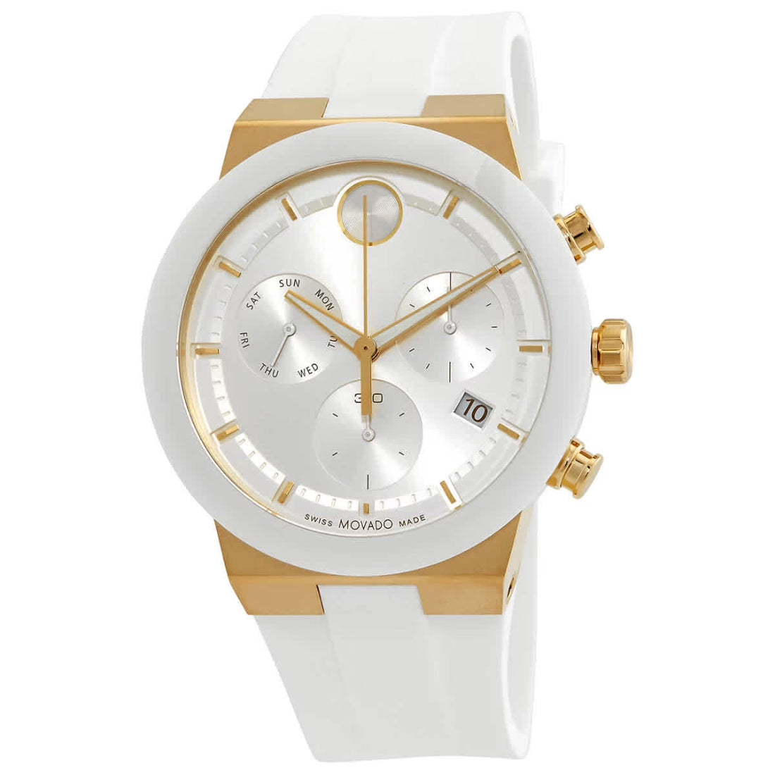 Movado Bold Fusion Men's White Dial Quartz Watch 3600893