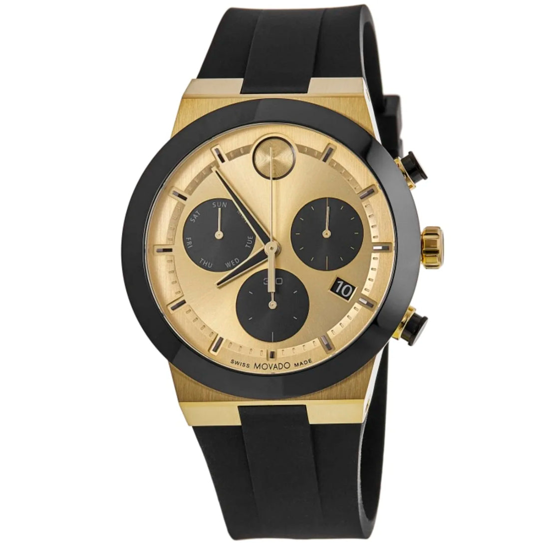 Movado Bold Fusion Men's Gold Dial Quartz Watch 3600895