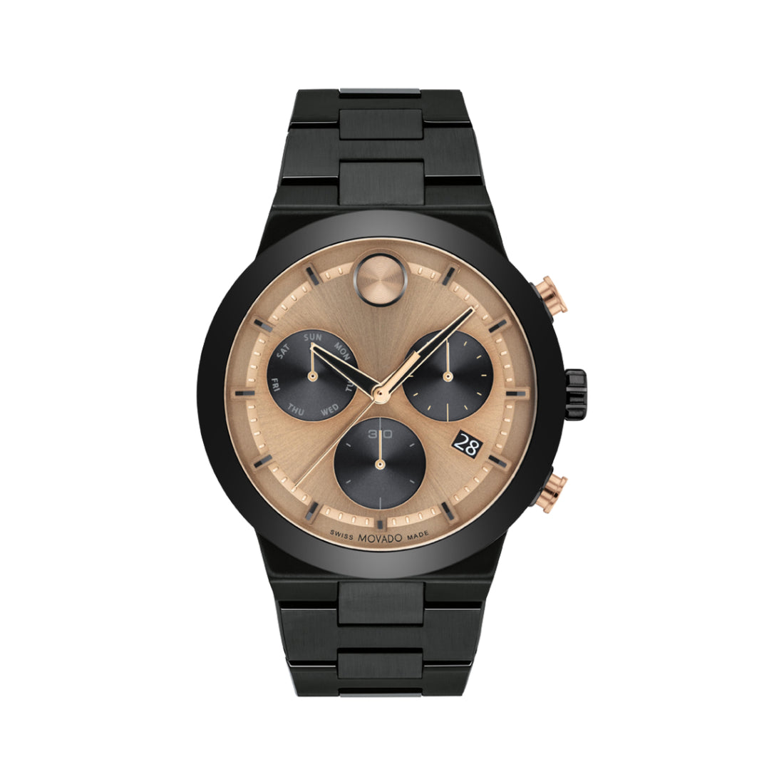 Movado Bold Fusion Men's Bronze Dial Quartz Watch 3600897