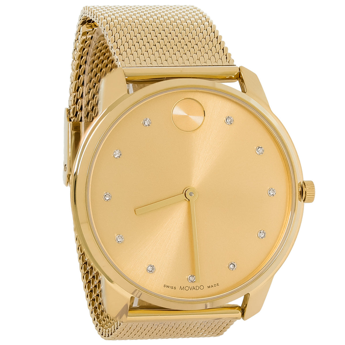 Movado Bold Men's Gold Dial Quartz Watch 3600903