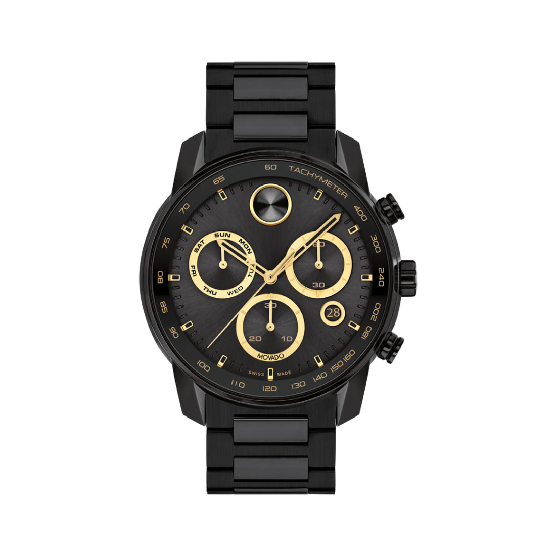 Movado Bold Verso Men's Black Dial Quartz Watch 3600906