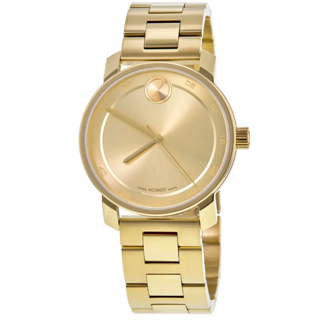 Movado Bold Access Men's Gold Dial Quartz Watch 3600912