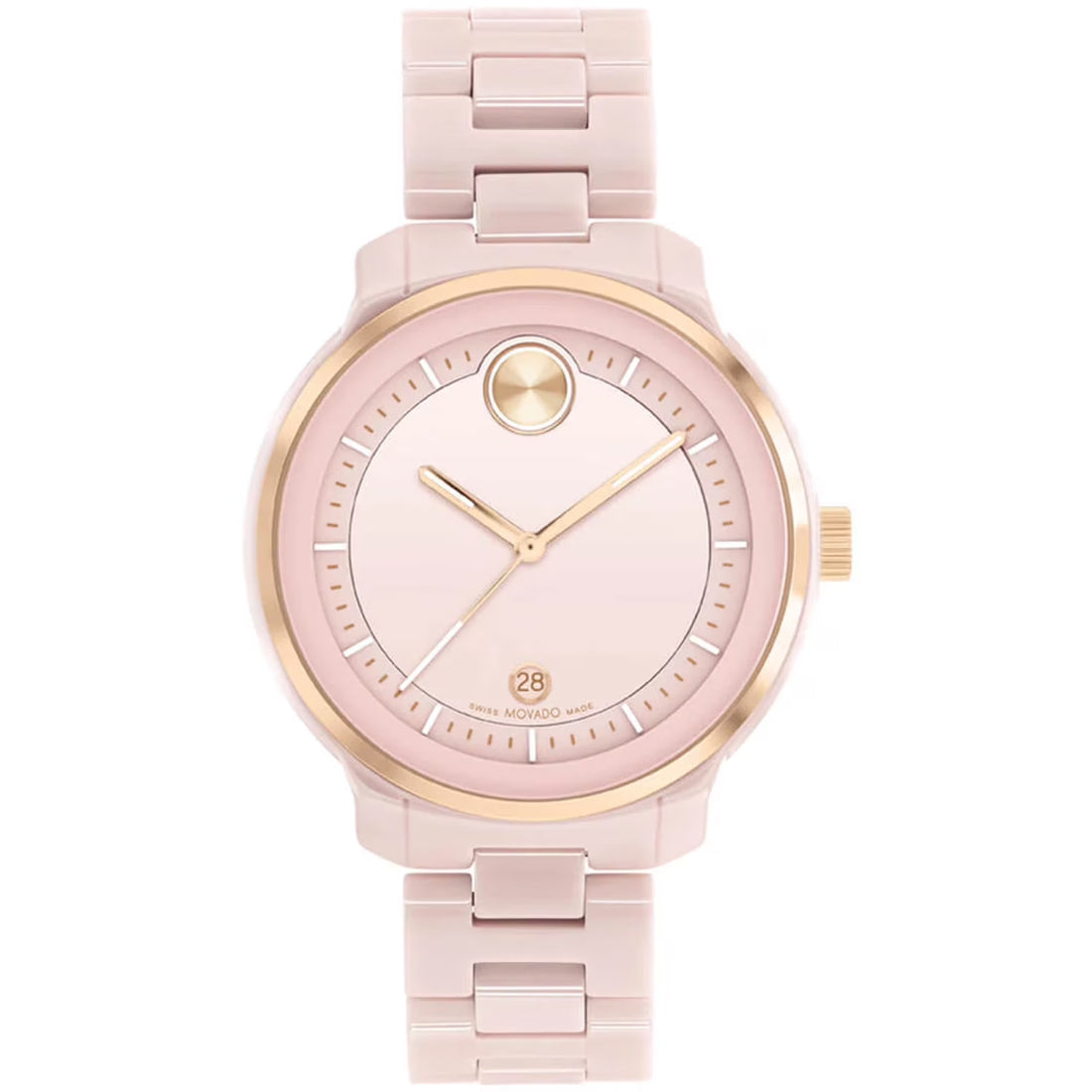 Movado Bold Verso Women's Blush Pink Dial Quartz Watch 3600935