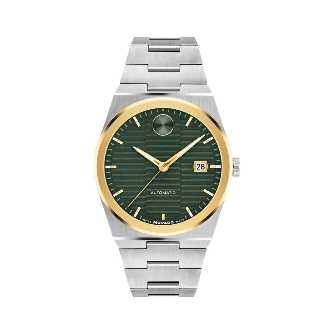 Movado Bold Quest Men's Green Dial Automatic Watch 3600942