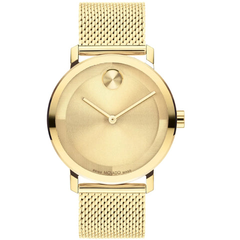 Movado Bold Evolution 2.0 Men's Gold Dial Quartz Watch 3601073