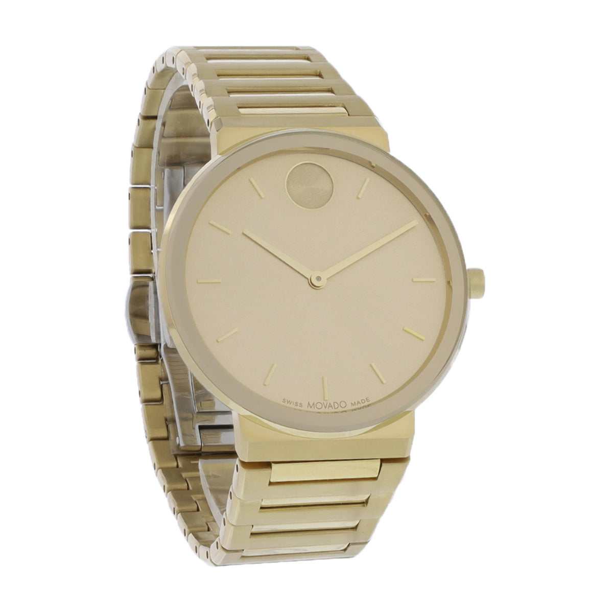 Movado Bold Horizon Unisex Gold Dial Quartz Watch 3601081