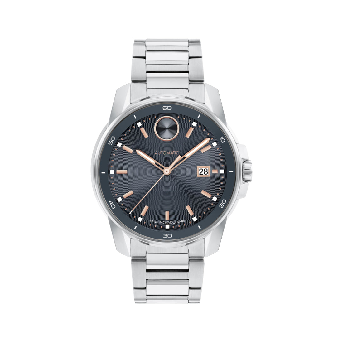 Movado Bold Verso Men's Grey Dial Automatic Watch 3601084