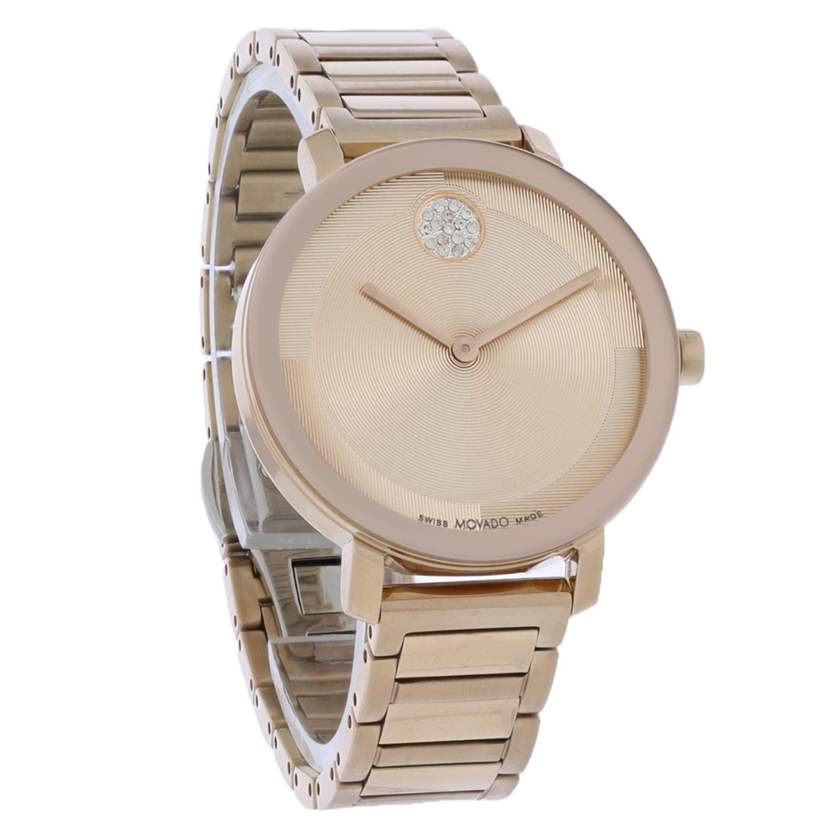 Movado Bold Evolution Women's Rose Tone Dial Quartz Watch 3601107