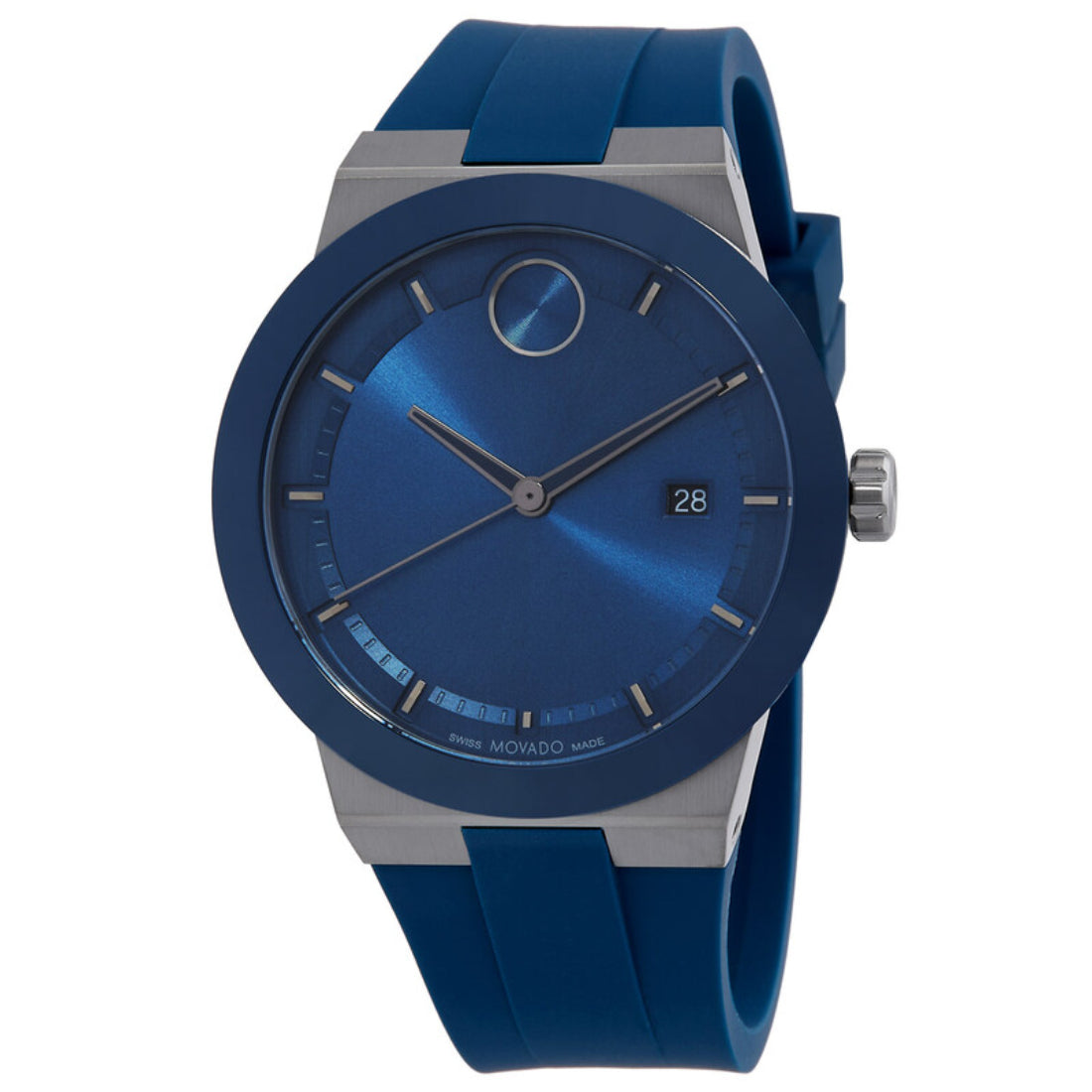 Movado Bold Fusion Men's Blue Sunray Dial Quartz Watch 3601192