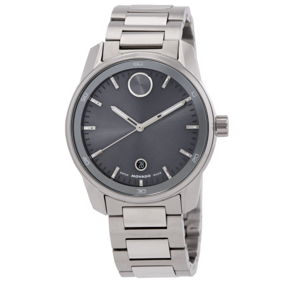 Movado Bold Verso Men's Grey Dial Quartz Watch 3601204