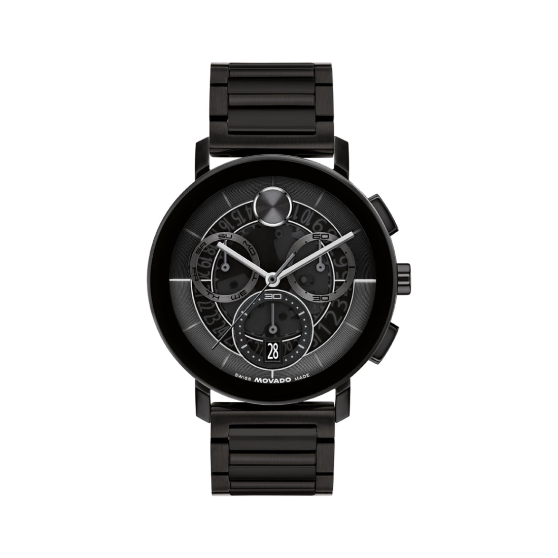 Movado Bold Evolution 2.0 Men's Black Skeleton Dial Quartz Watch 3601264