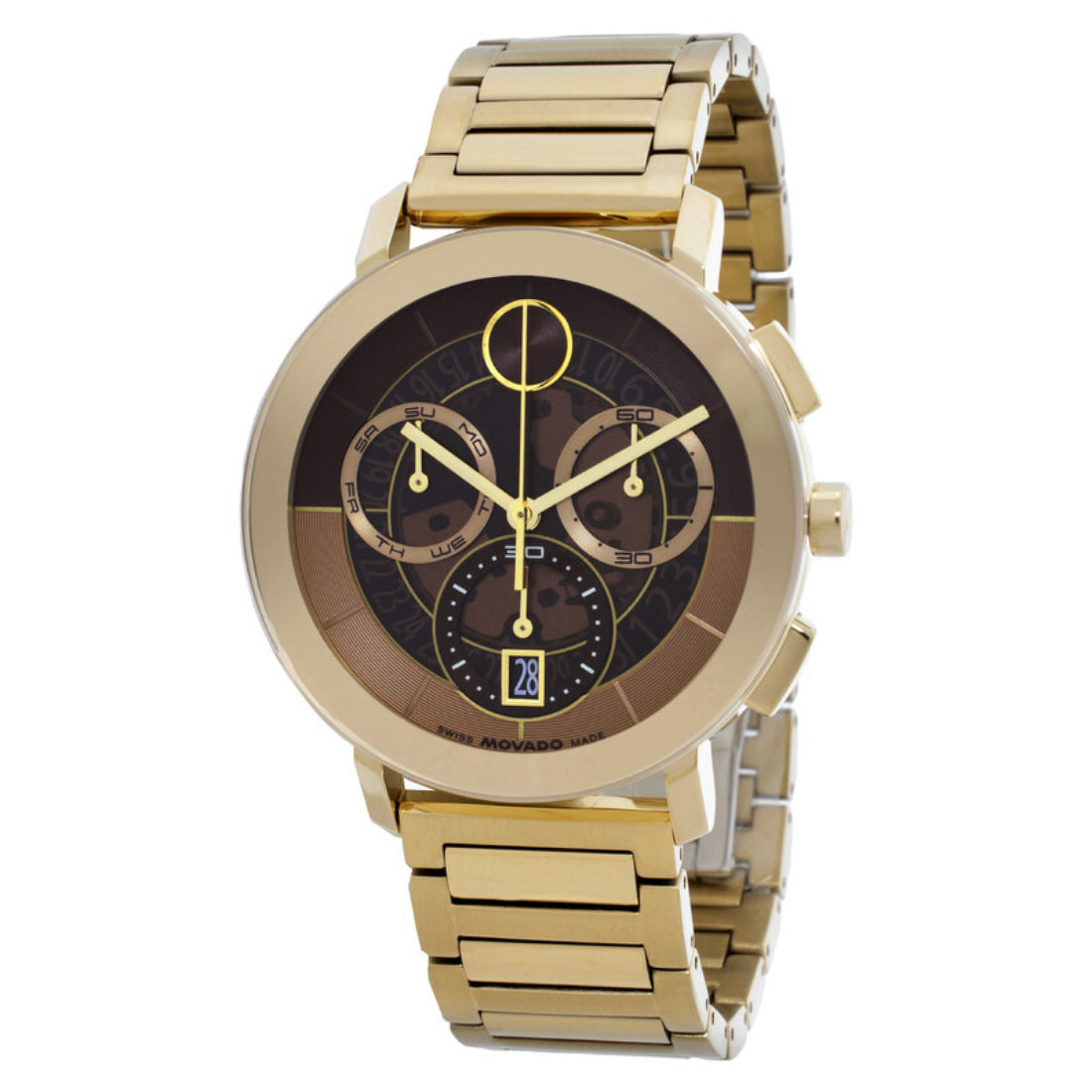 Movado BOLD Evolution 2.0 Men's Gold Bracelet Quartz Watch - 3601265