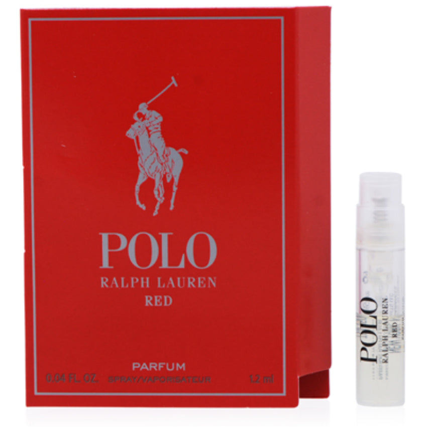 Polo Red by Ralph Lauren Parfum Spray Vial 0.04 oz (1.2 ml) for Men