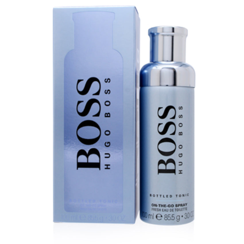 Boss Bottled Tonic Fresh by Hugo Boss On-the-Go EDT Spray 3.0 oz (100 ml) for Men