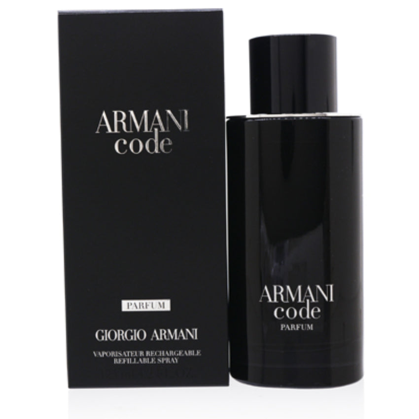 Armani Code for Men by Giorgio Armani Parfum Spray Refillable 4.2 oz (125 ml) for Men