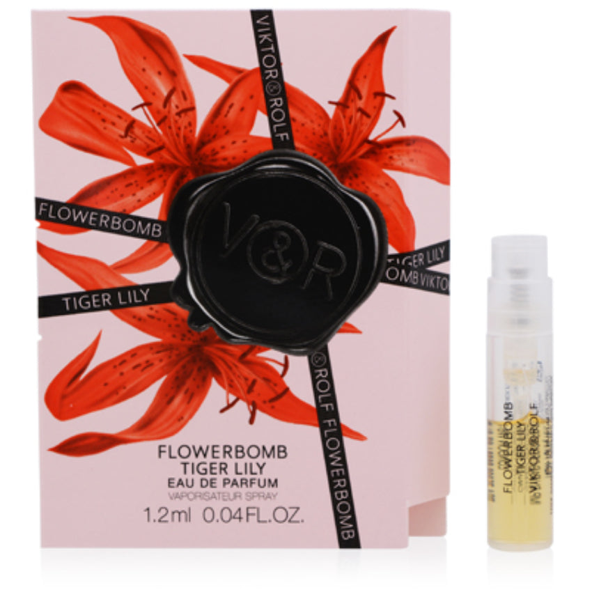 Flowerbomb Tiger Lily by Viktor & Rolf EDP Spray Vial 0.04 oz (1.2 ml) for Women