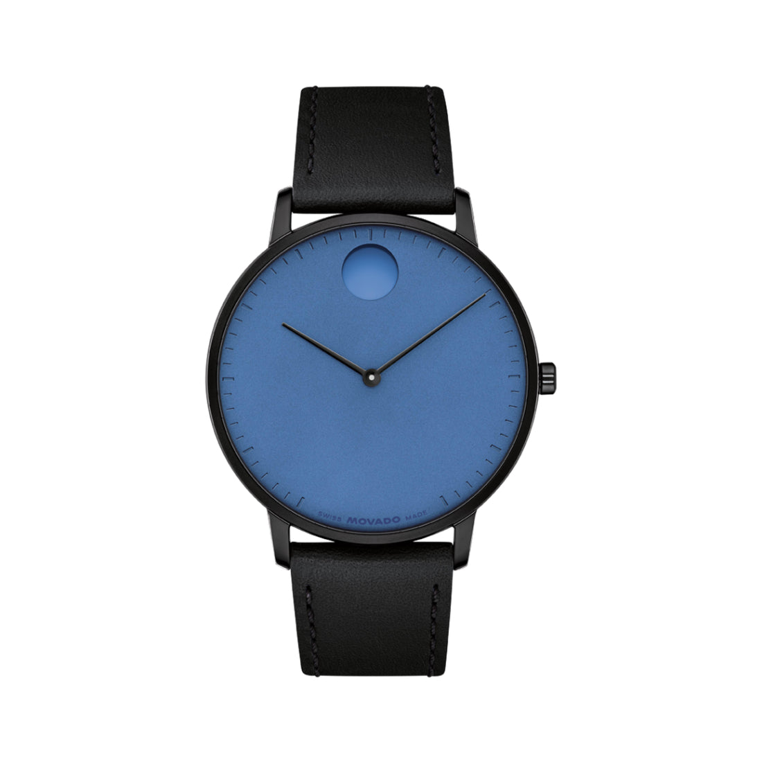 Movado Face Men's Blue Dial Quartz Watch 3640160