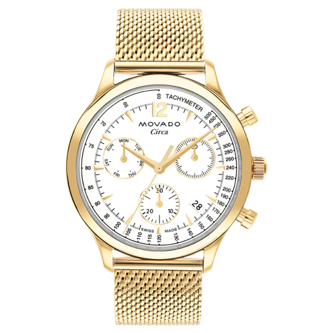 Movado Heritage Circa Men's White Dial Quartz Watch 3650138