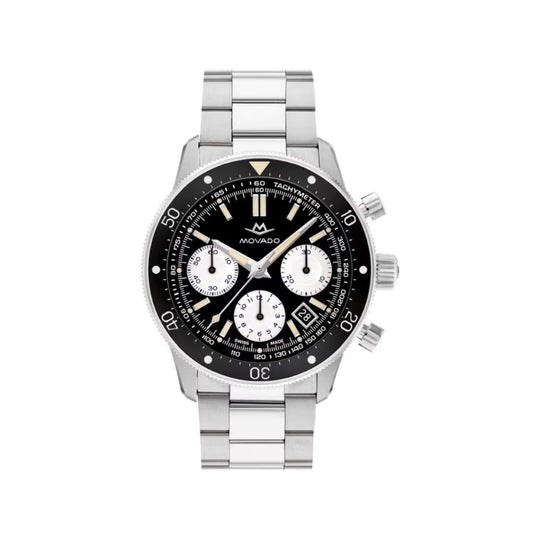 Movado Alta Super Sub Sea Men's Silver Bracelet Automatic Watch - 3650160