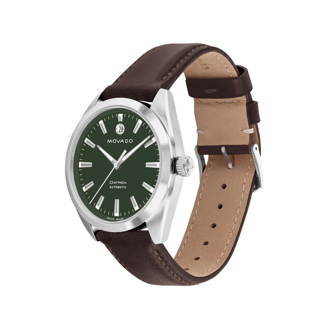 Movado Heritage Datron Men's Green Dial Automatic Watch 3650174