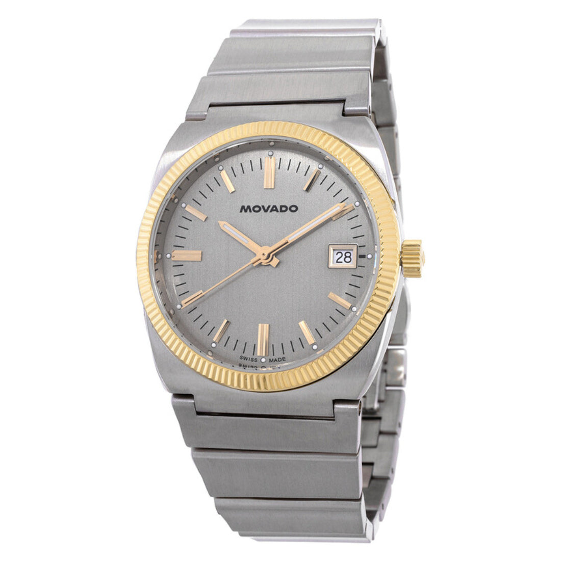 Movado Heritage Series Ondoplan Unisex Silver-tone Bracelet Quartz Watch - 3650216