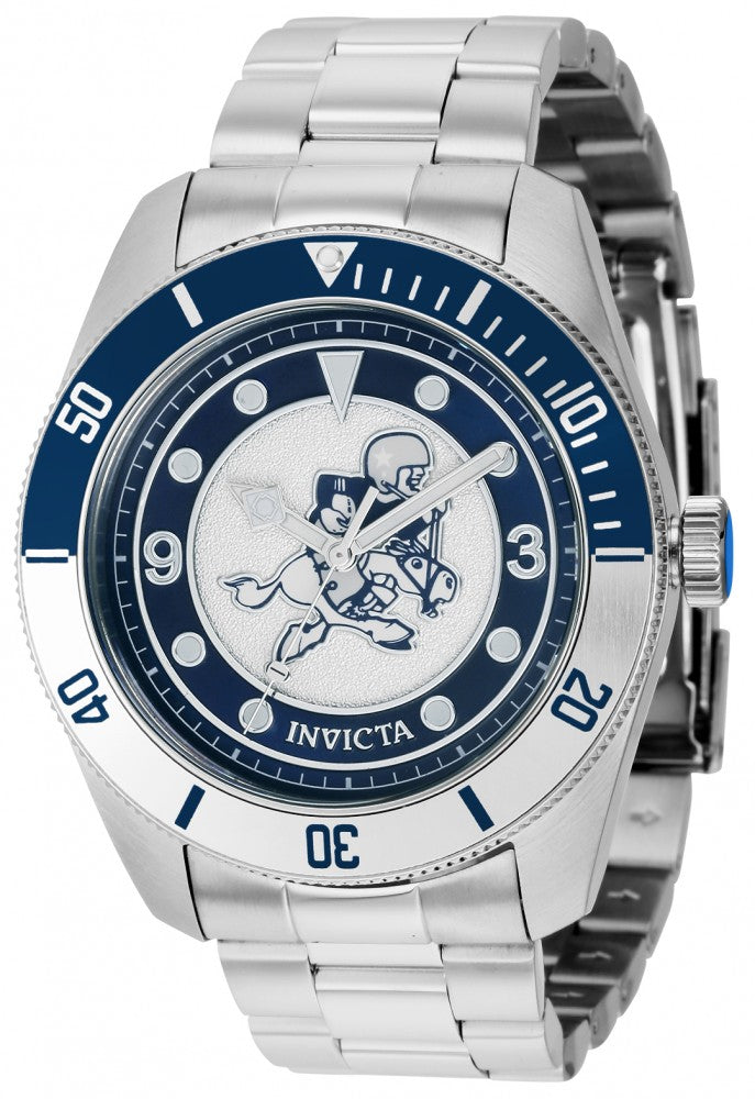 Invicta Men's 36914 NFL Dallas Cowboys Quartz 3 Hand Blue, Grey, White Dial Watch