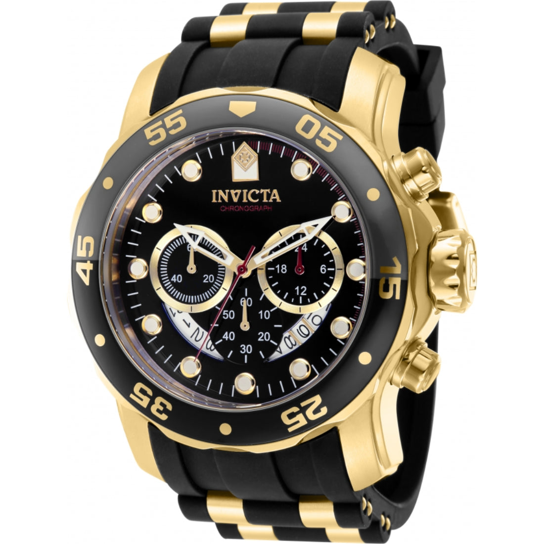 Invicta Men's 37228 Black Silicone Watch
