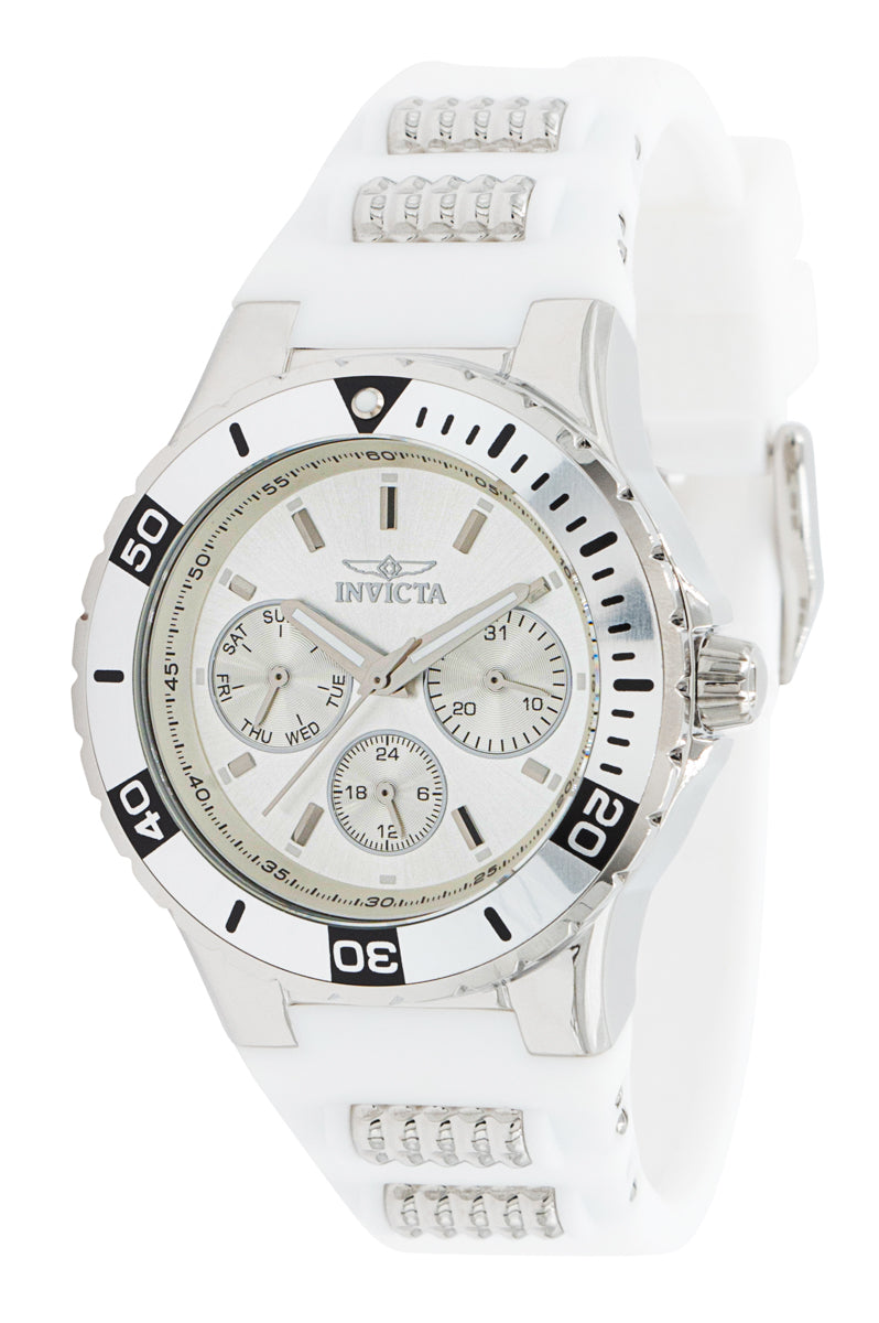 Invicta Women's 37315 Aviator Quartz Chronograph Silver Dial Watch