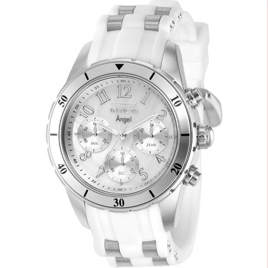 Invicta Women's 37347 White/Ss Ins Polyurethane/Stainless Steel Watch