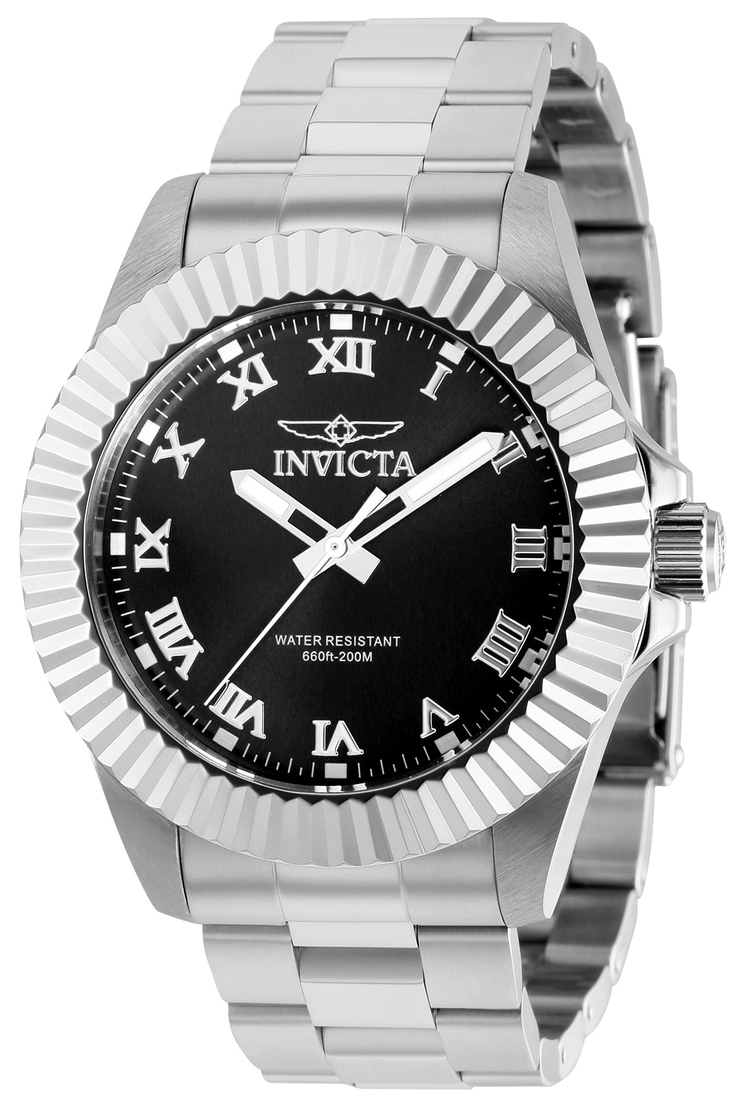 Invicta Men's 37404 Pro Diver Quartz 3 Hand Black Dial Watch