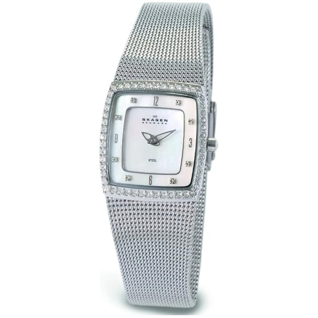 Skagen 384 Series Women's Mother-of-Pearl Dial Steel Quartz Watch 384XSSS1S