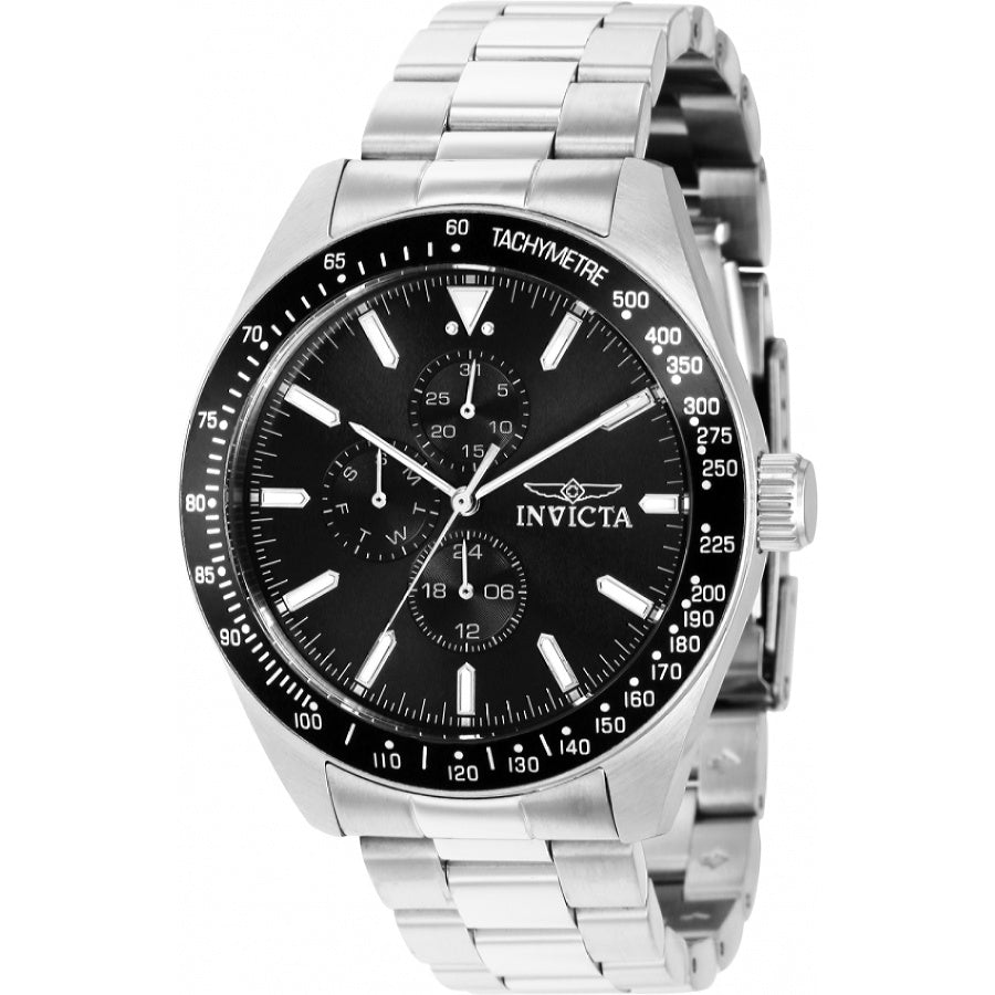 Invicta Men's 38966 Silver Leather Watch