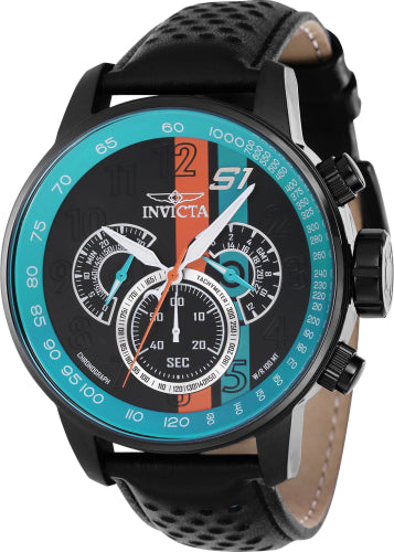 Invicta Men's 39024 S1 Rally  Quartz Multifunction Black, Blue, Orange Dial Watch