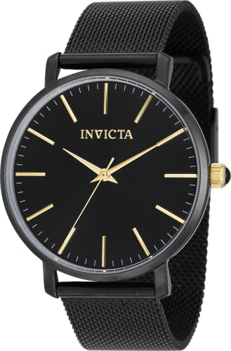 Invicta Women's 39371 Angel Quartz 3 Hand Black Dial Watch