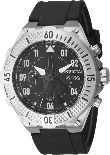 Invicta Men's 39888 Aviator  Quartz Multifunction Black Dial Watch