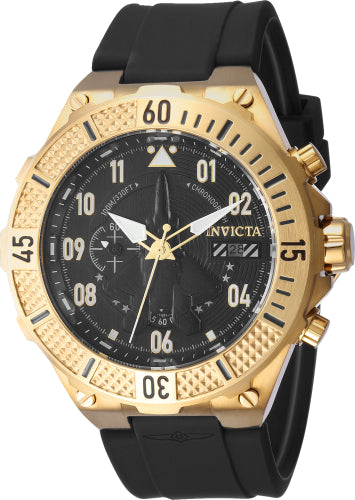 Invicta Men's 39889 Aviator  Quartz Multifunction Black Dial Watch