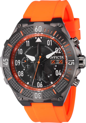 Invicta Men's 39896 Aviator  Quartz Multifunction Black Dial Watch