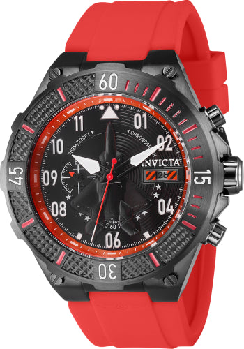 Invicta Men's 39897 Aviator  Quartz Multifunction Black Dial Watch