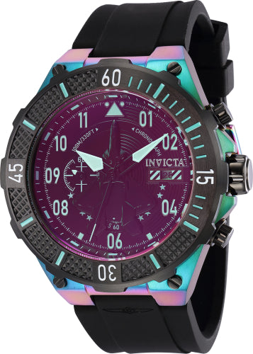 Invicta Men's 39901 Aviator  Quartz Multifunction Black Dial Watch