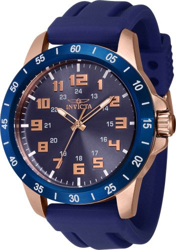 Invicta Men's 40001 Pro Diver Quartz 3 Hand Blue Dial Watch