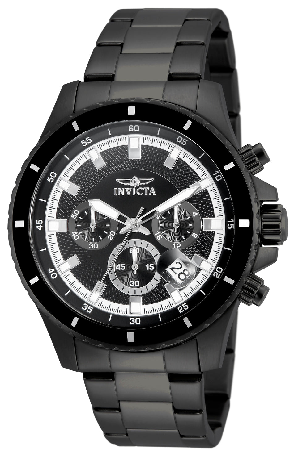 Invicta Men's 12458 Pro Diver Quartz Chronograph Black Dial Watch