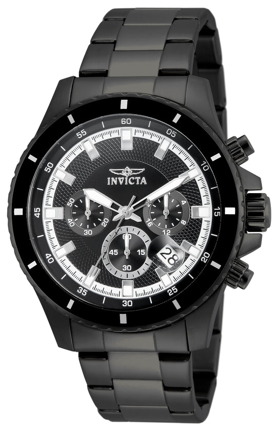 Invicta Men's 12458 Pro Diver Quartz Chronograph Black Dial Watch