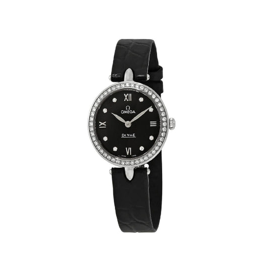 Omega De Ville Prestige Dewdrop Women's Black Dial Quartz Watch 424.18.27.60.51.001