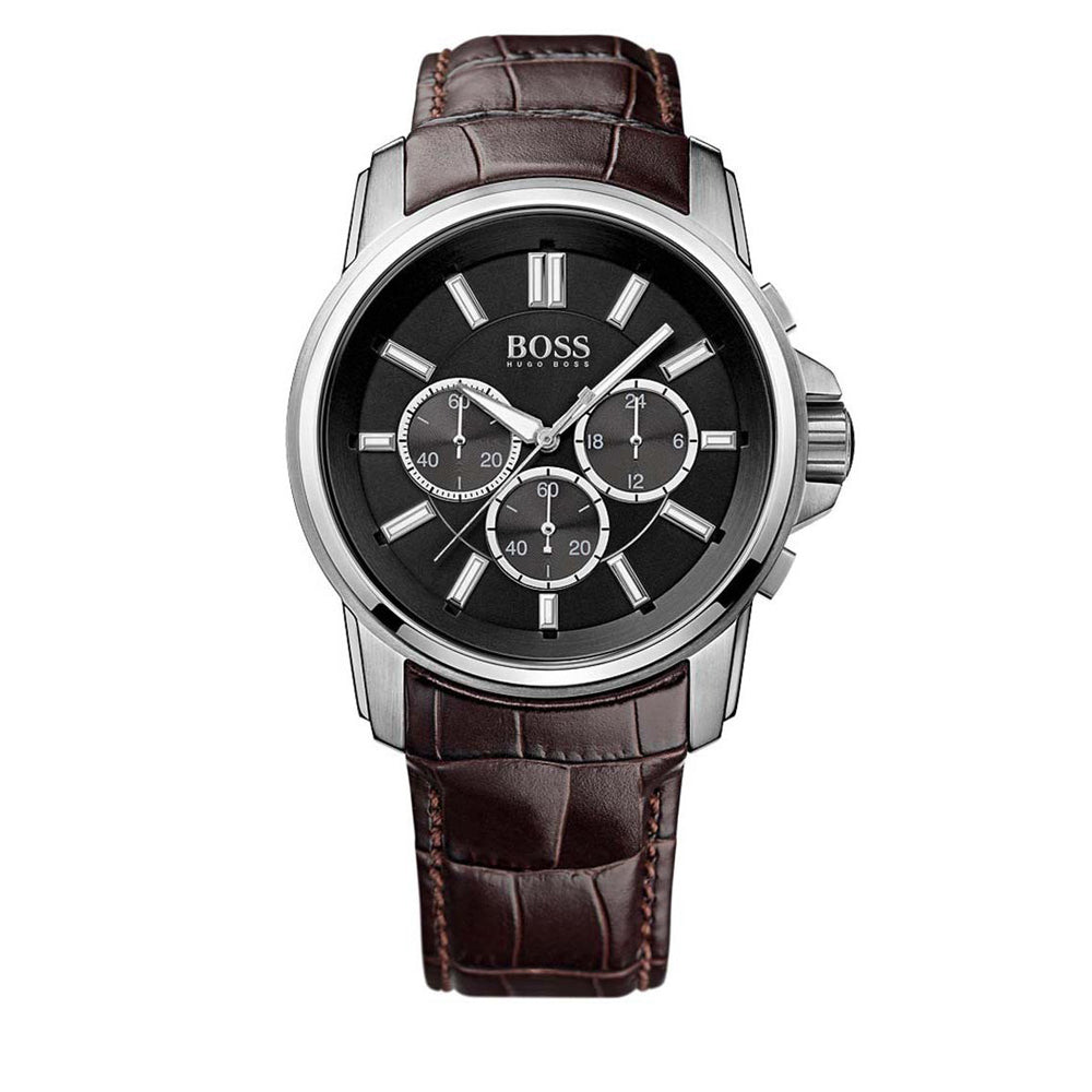 Hugo Boss Origin Men's Brown Strap Quartz Watch - 1513045