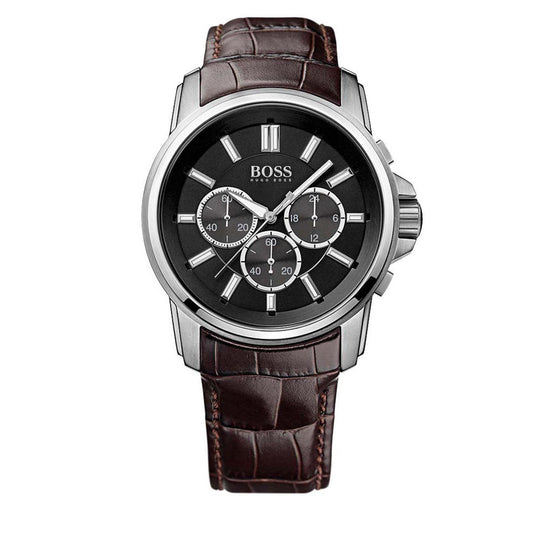 Hugo Boss Origin Men's Brown Strap Quartz Watch - 1513045