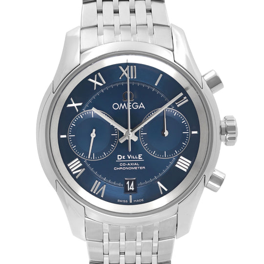 Omega De Ville Hour Vision Chronograph Men's Blue Dial Automatic Watch 431.10.42.51.03.001