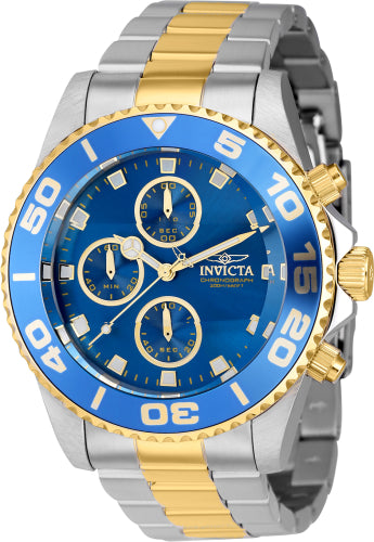 Invicta Men's 43408 Pro Diver Quartz Chronograph Blue Dial Watch