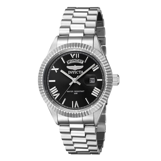 Invicta Men's 43934 Specialty Quartz 3 Hand Black Dial Watch