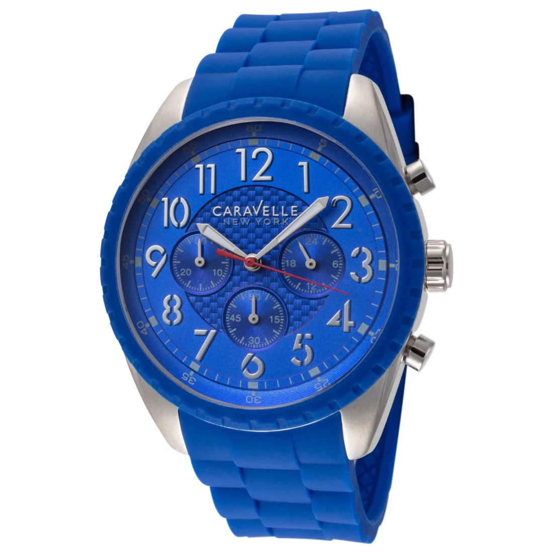 Bulova Caravelle New York Men's Blue Strap Quartz Watch - 43A121